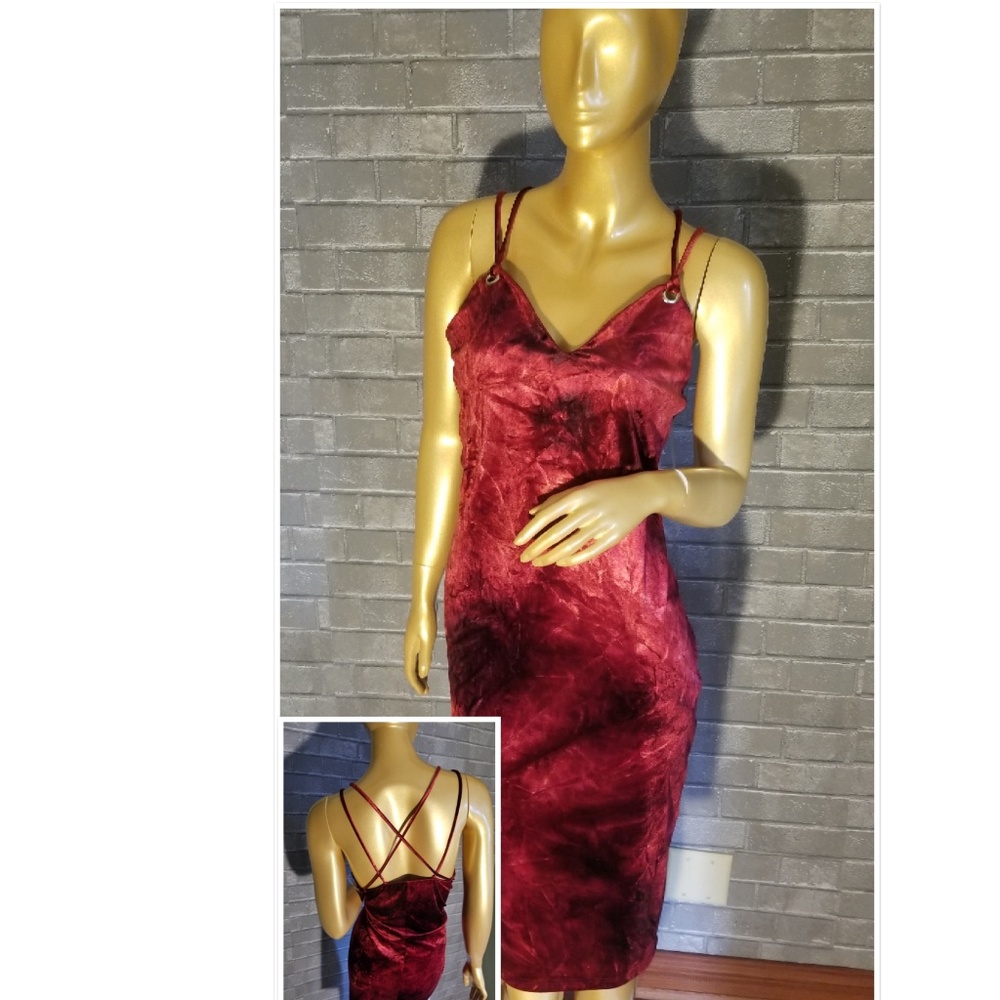 Plus Size Sleeveless red dress